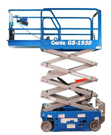 Genie 19' Scissor Lift 30in Width Electric, large image number 1