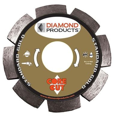Diamond Products 4 1/2in x .250in x 7/8in Standard Gold Point Blade