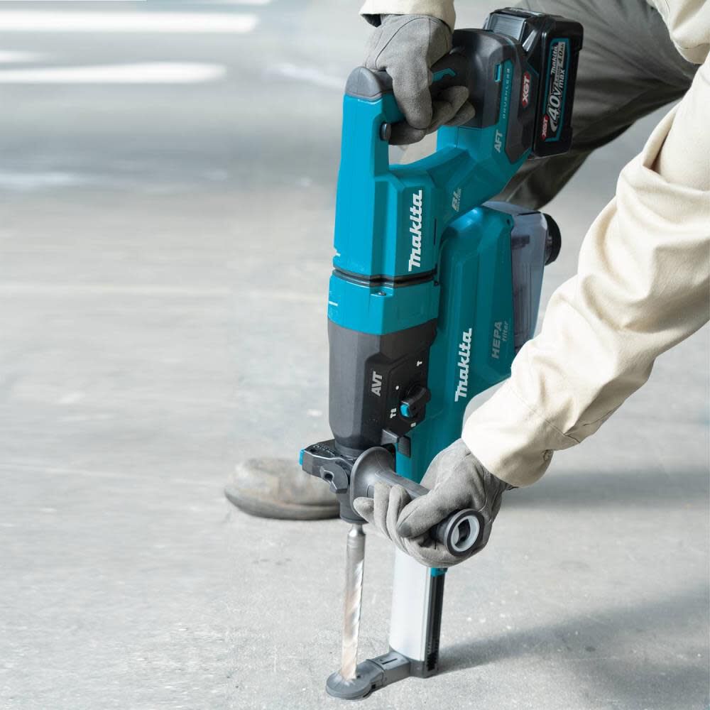 Makita hammer drill shop with dust extractor