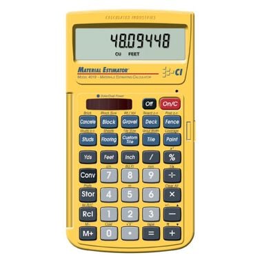 Calculated Industries Material Estimator Building Materials Estimating Calculator