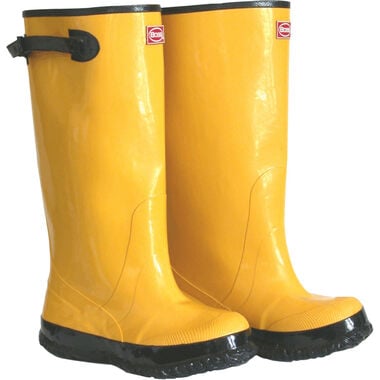 Protective Industrial Products Boss 17in Yellow Rubber Over-The-Shoe Slush Boot Size 17