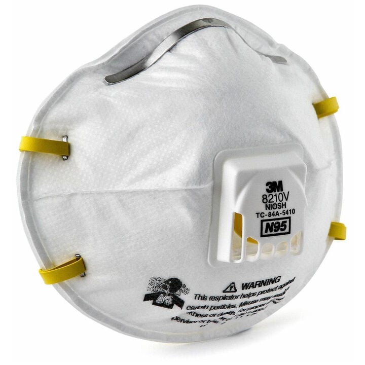 3M Cup Shaped Valved N95 Particulate Respirator - 10 Pack