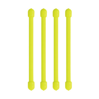 Nite Ize Gear Tie Reusable Rubber Twist Tie 3in 4pk Neon Yellow, large image number 3