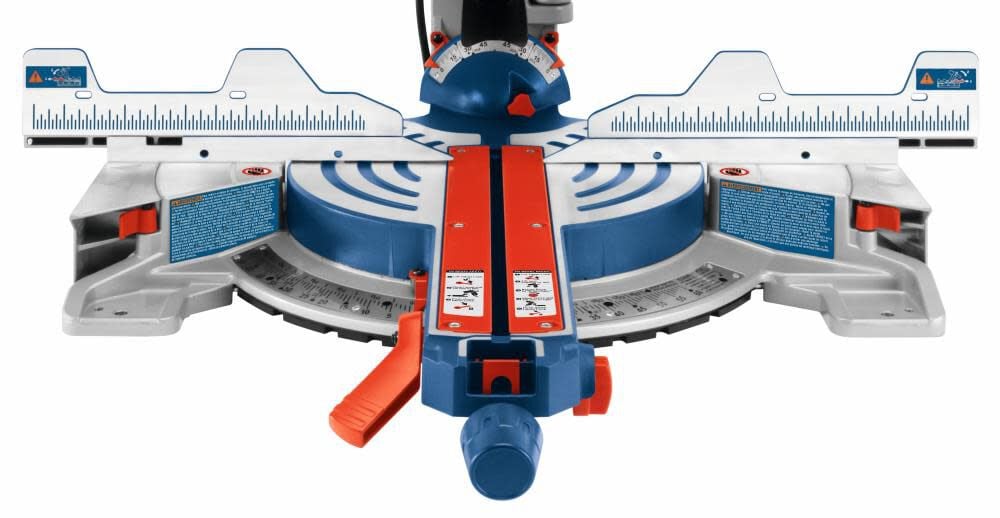 Bosch Reconditioned Miter Saw Dual Bevel Glide 12 Inch and Gravity-Rise Stand with Wheels Bundle, large image number 9