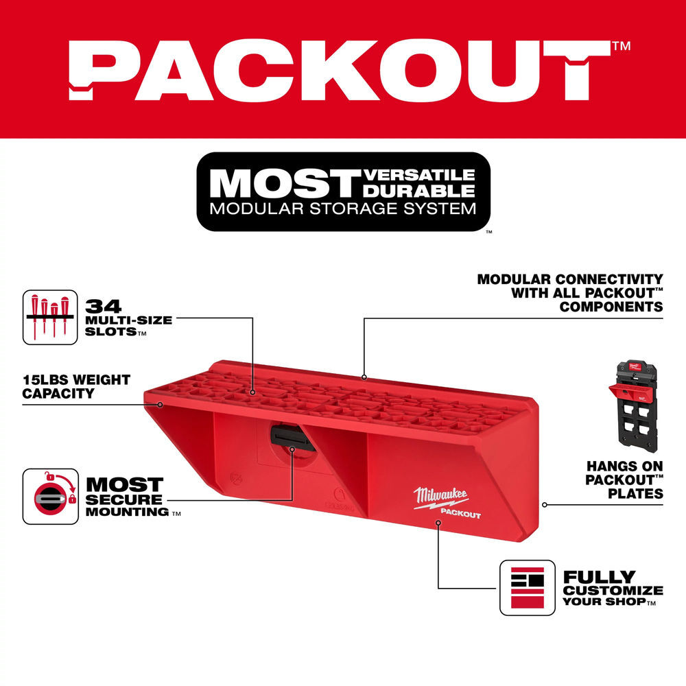 Milwaukee PACKOUT Screwdriver Rack, large image number 7