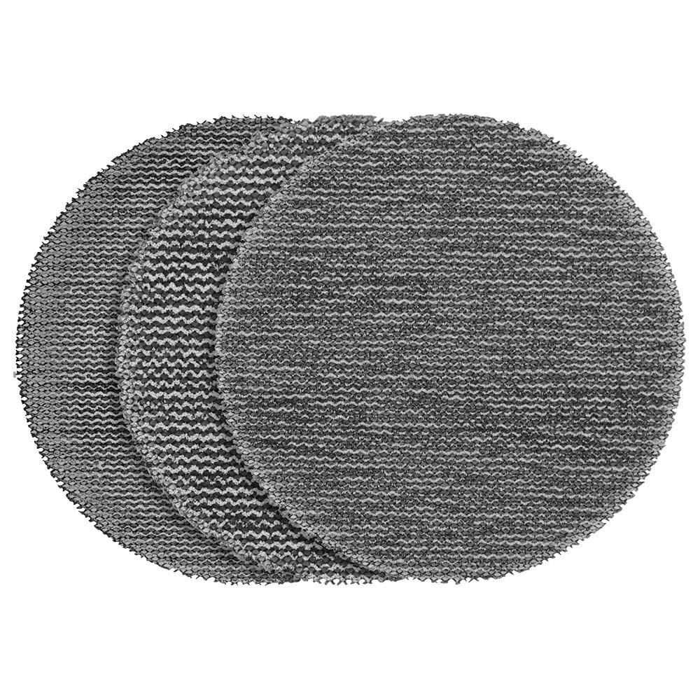 Milwaukee 3 Inch Assorted 80, 120, 180 Grit Mesh Sanding Discs with POWERGRID Tear Resistant Mesh  12 Pack + Pad Saver, large image number 1