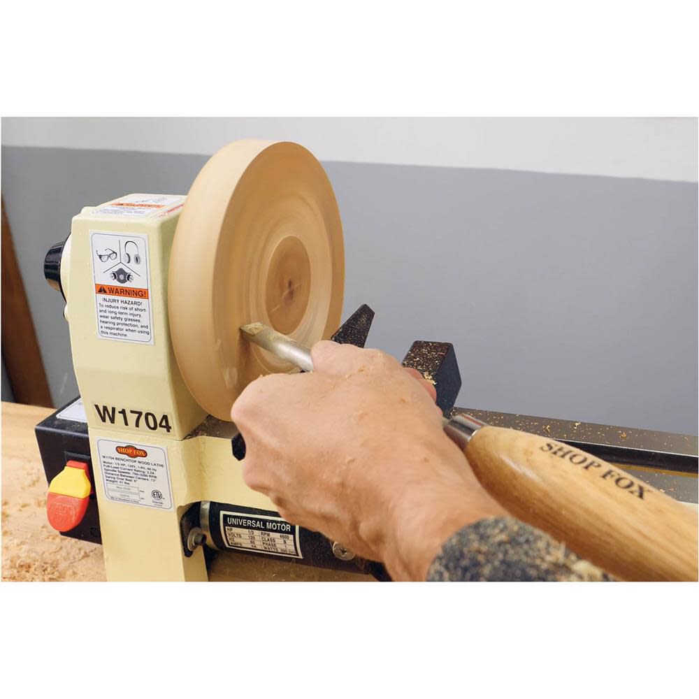 Shop Fox 8in x 13in Benchtop Wood Lathe 110V 1/3HP 1 Phase, large image number 9