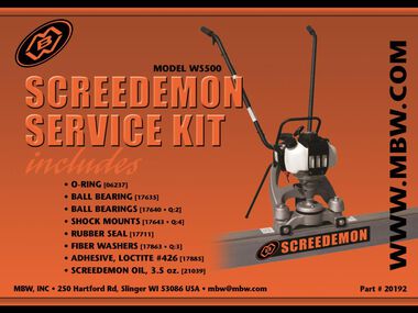 MBW ScreeDemon 500H Service Kit