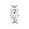 Leviton SmartlockPro GFCI Outlet 20A 125V Duplex White NEMA 5-20R, small image number 1
