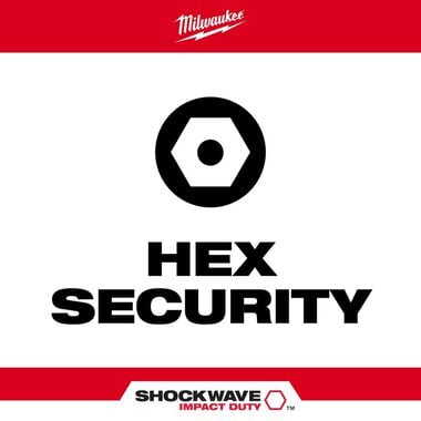 Milwaukee 7-Piece SHOCKWAVE Impact Hex Security Insert Bit Set 3PK, large image number 1