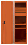 Extreme Tools RX Series 24 Inch W x 30 Inch D 3 Drawer and 3 Shelf Side Locker Orange with Black, small image number 3