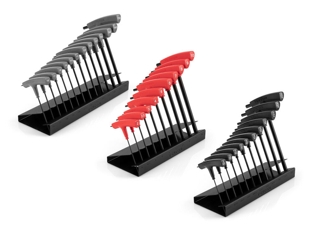 Tekton Flat End Hex and Star T-Handle Key Set with Stands, 34 Pieces, large image number 2