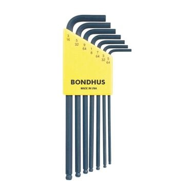 Bondhus Set 7 L-Wrenches 5/64 In. to 3/16 In., large image number 0