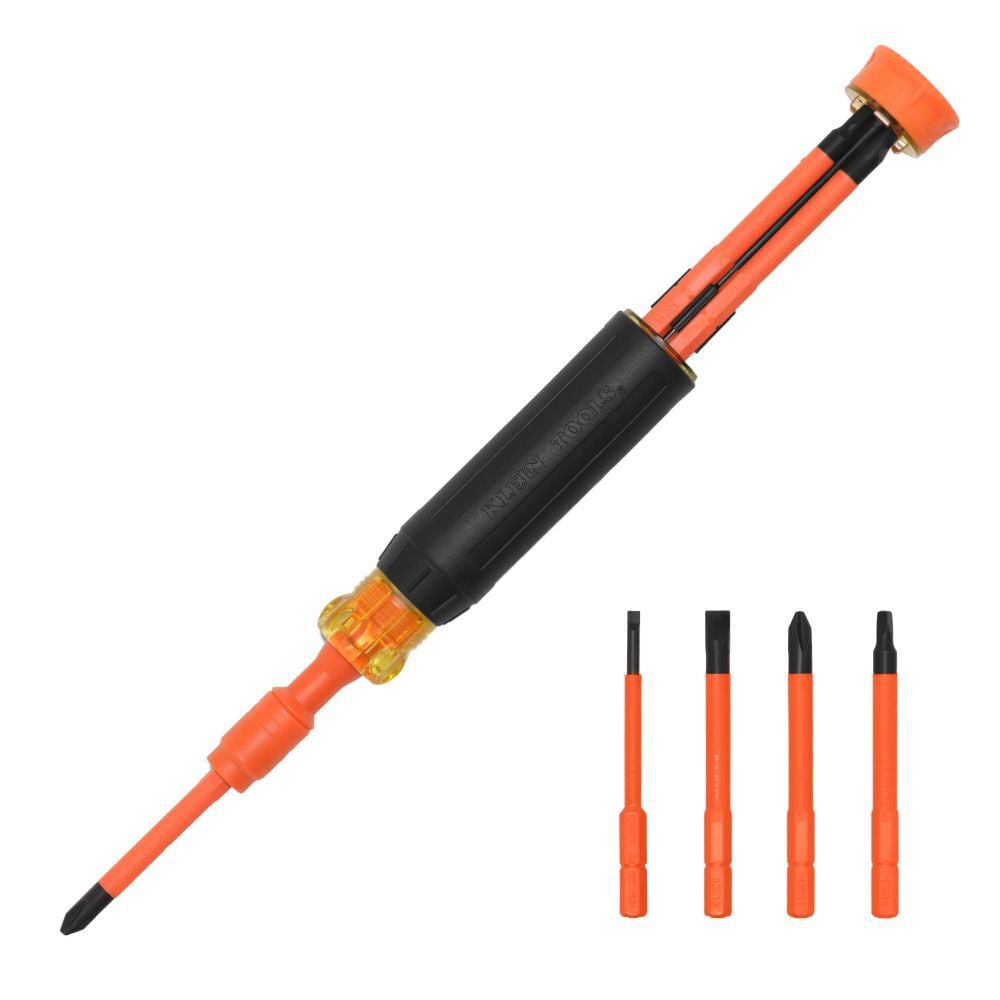 Klein Tools 4-in-1 Insulated Auto-Lock Screwdriver, large image number 1
