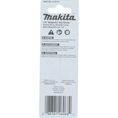 Makita Impact X 1/4 x 2-9/16 Magnetic Nut Driver, large image number 2