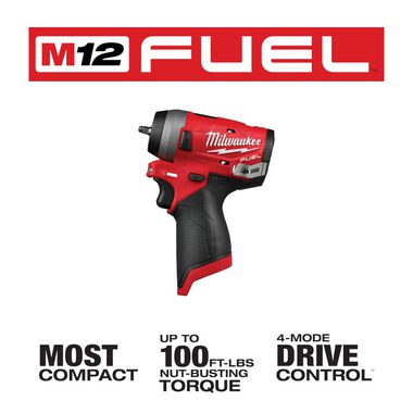 Milwaukee M12 FUEL Stubby 1/4 in. Impact Wrench (Bare Tool), large image number 1