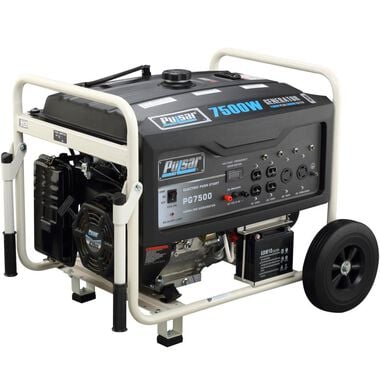 Pulsar Products PG7500 7500W Peak 6000W Rated Portable Gas-Powered Generator with Electric Start