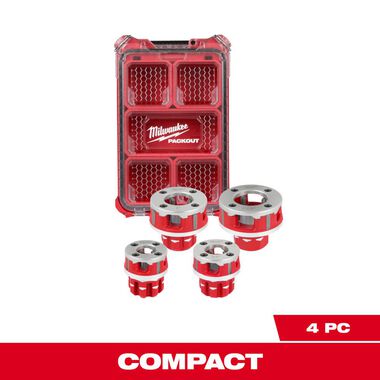 Milwaukee 1/2inch 1 1/4inch ALLOY NPT Compact Forged Aluminum Die Head KIT