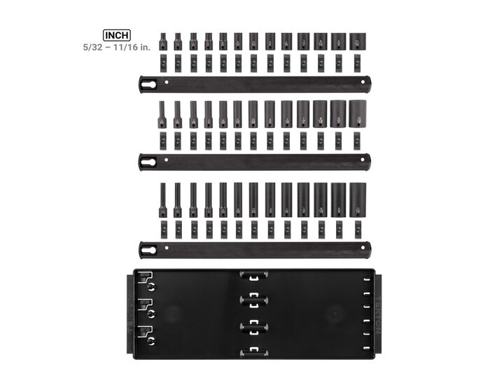 Tekton 1/4 Inch Shallow, Semi-Deep, Deep 12 Pieces Impact Sockets, 39 Pieces, large image number 1