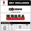 Milwaukee 6-Piece SHOCKWAVE Impact Extractor Set, small image number 2