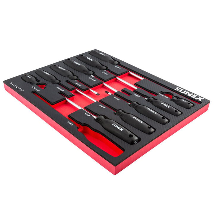 Sunex Phillips and Slotted Magnetic Screwdriver Set 12 Pieces, large image number 6