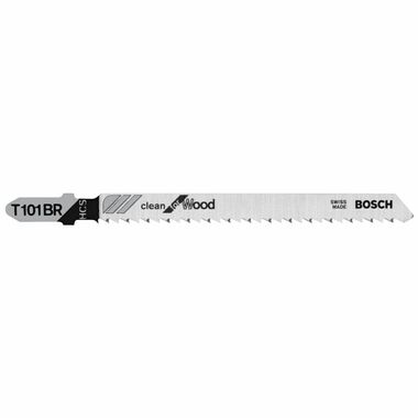 Bosch 5 pc. 4 In. 10 TPI Reverse Pitch Clean for Wood T-Shank Jig Saw Blades, large image number 0