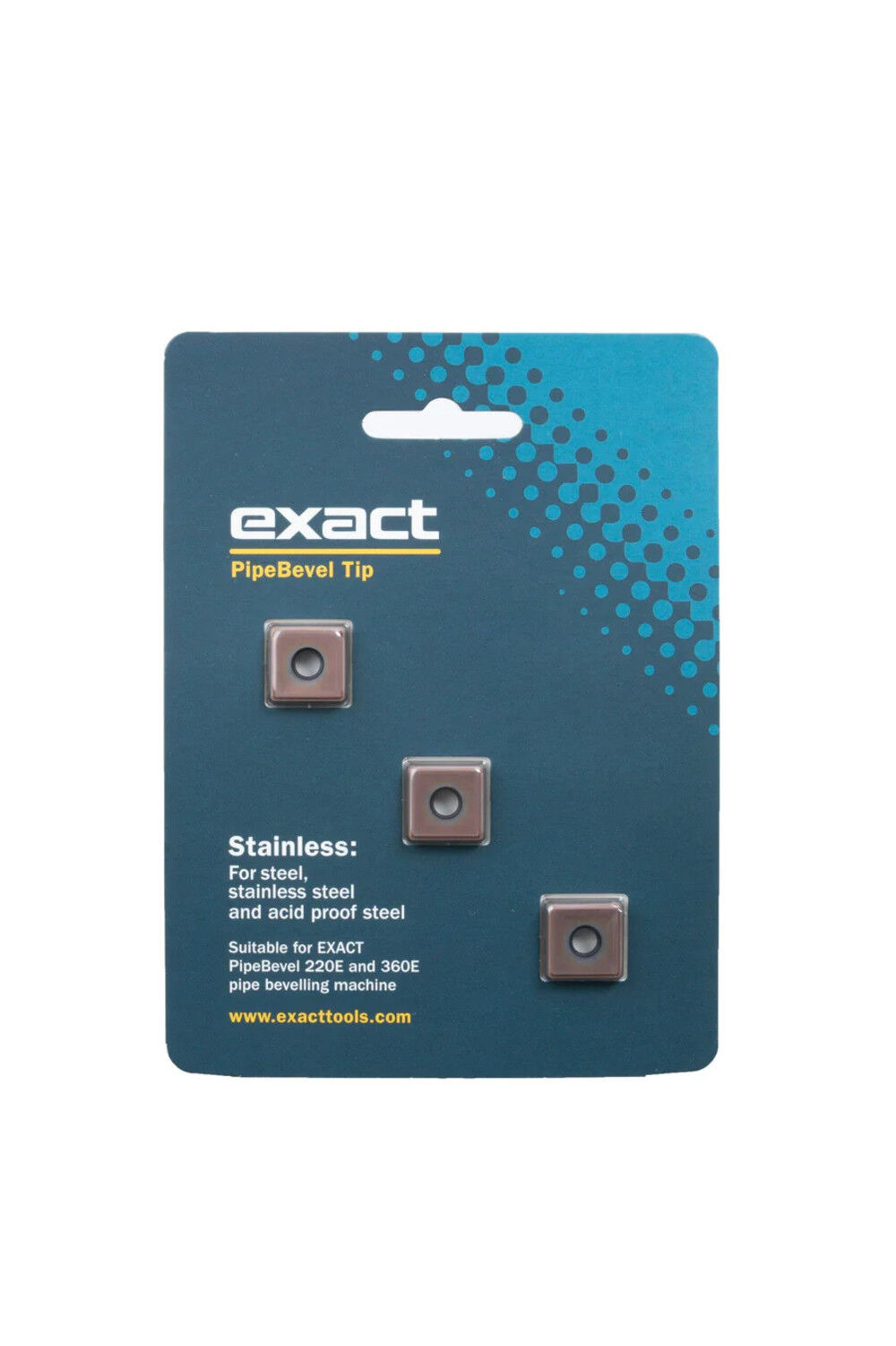 Exact Tools Tip Set for Exact Pipe Beveller 220E and 360E 3 Pieces, large image number 1