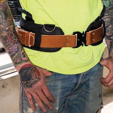 Klein Tools Quick Release Leather Belt Medium, large image number 7