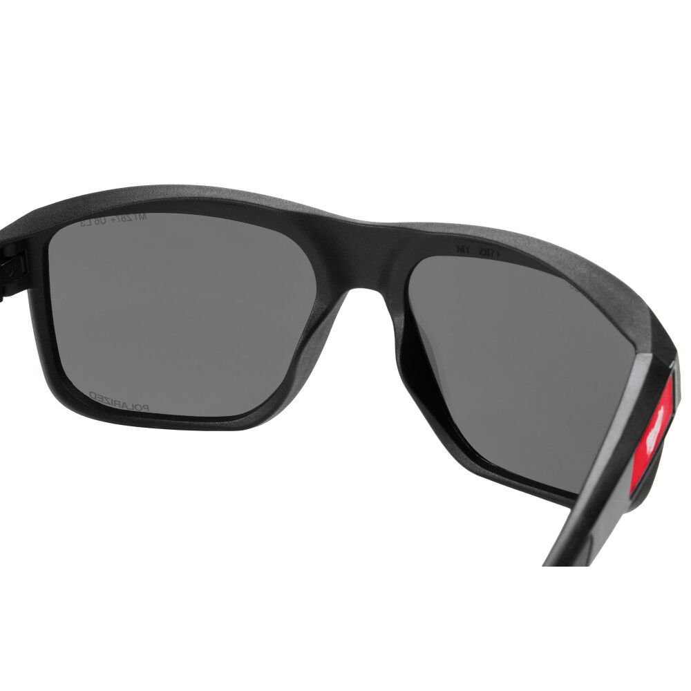 Milwaukee Polarized Full Frame Safety Glasses with Removable Side Shields  Blue Mirrored Dual Coat Lenses, large image number 6