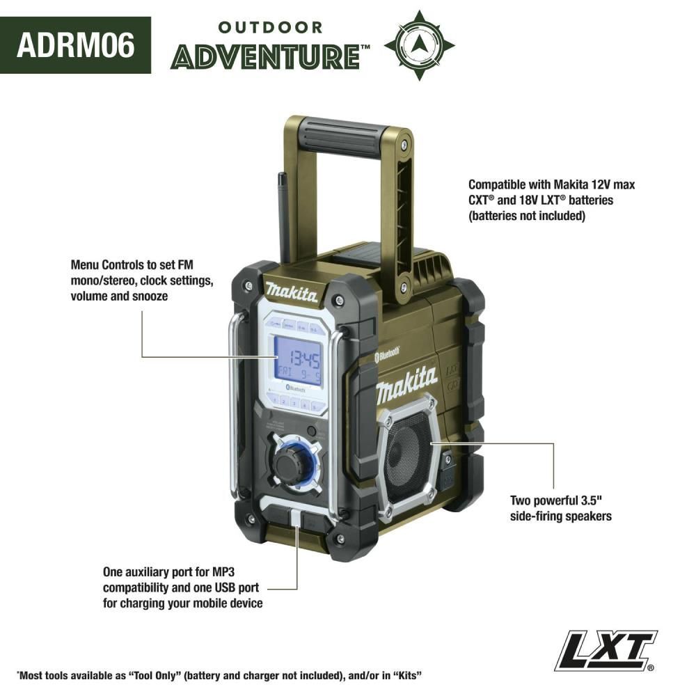 Makita 18V LXT Outdoor Adventure Bluetooth Radio (Bare Tool), large image number 19