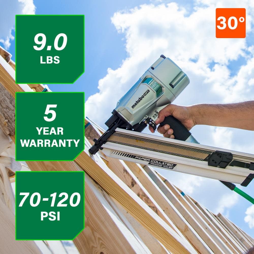 Metabo HPT 3-1/4in Clipped Head Paper Collated Framing Nailer, large image number 3