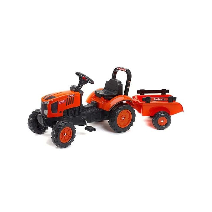 Kubota M7 Miniature Toy Pedal Tractor with Trailer, large image number 1