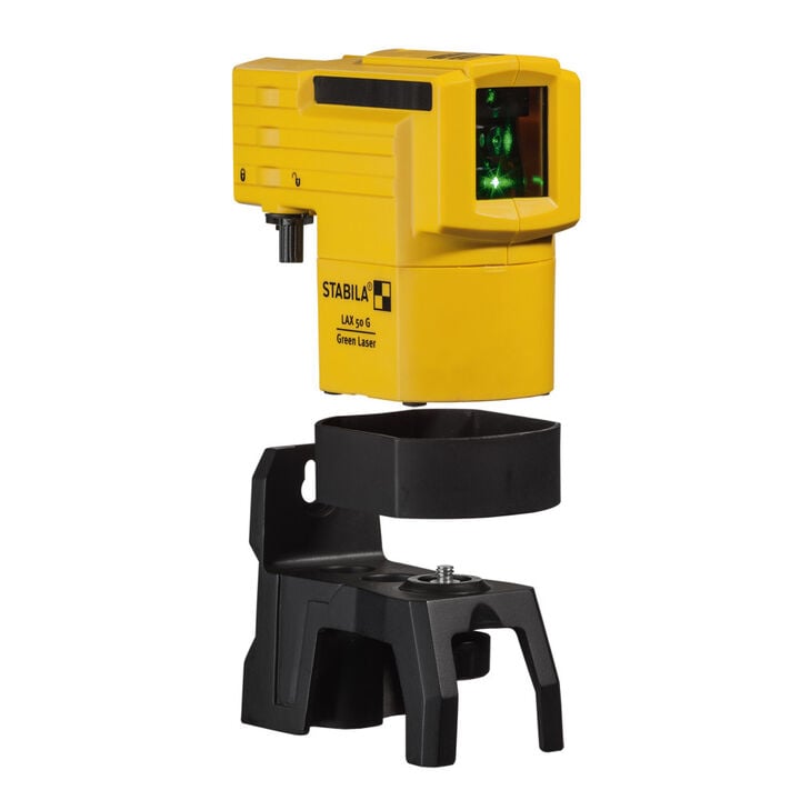 Stabila LAX 50 Green Cross-Line Laser Level Set with Pole, large image number 1