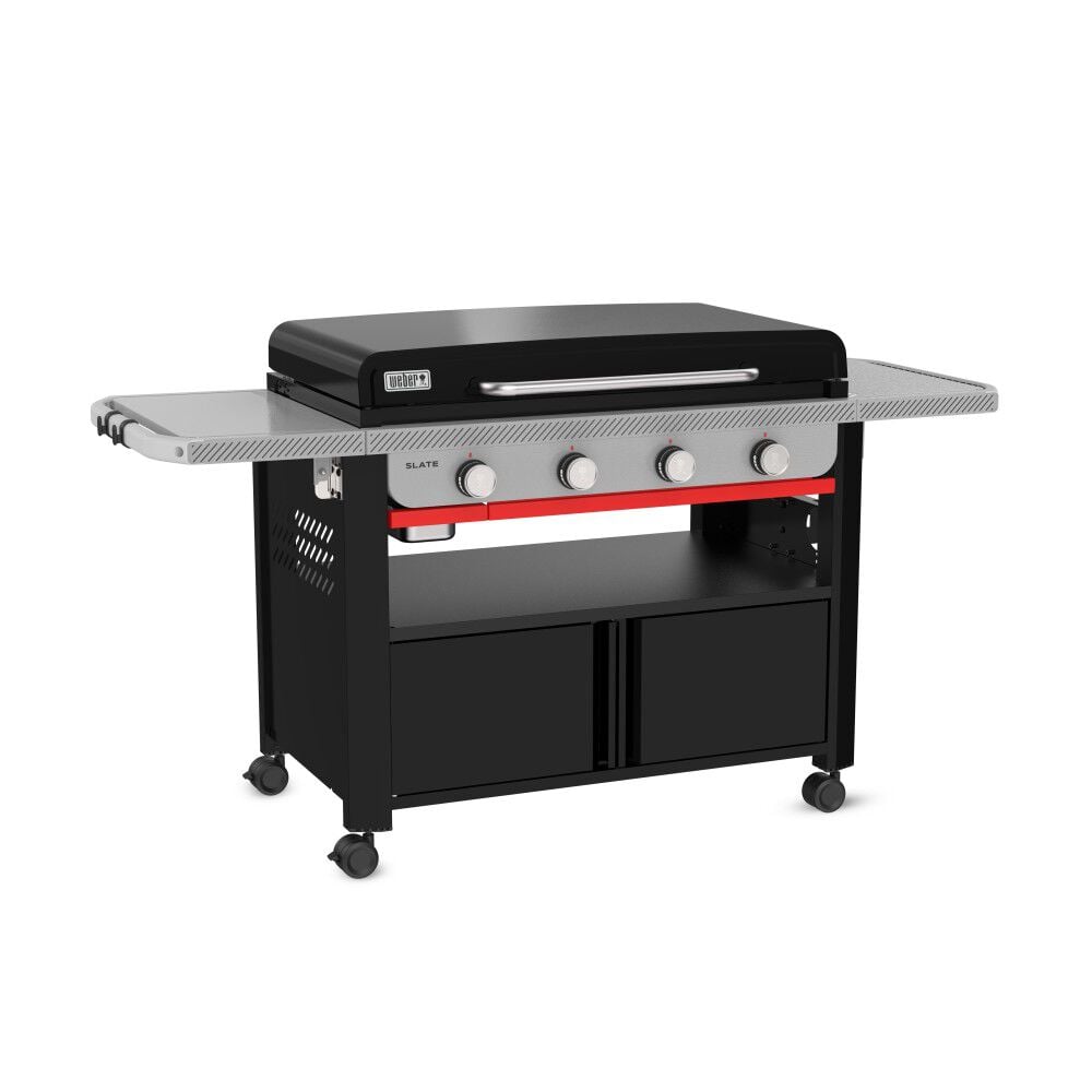 Weber Slate 36 Inch 4 Burner Liquid Propane Griddle with Cabinet Black – 1502283