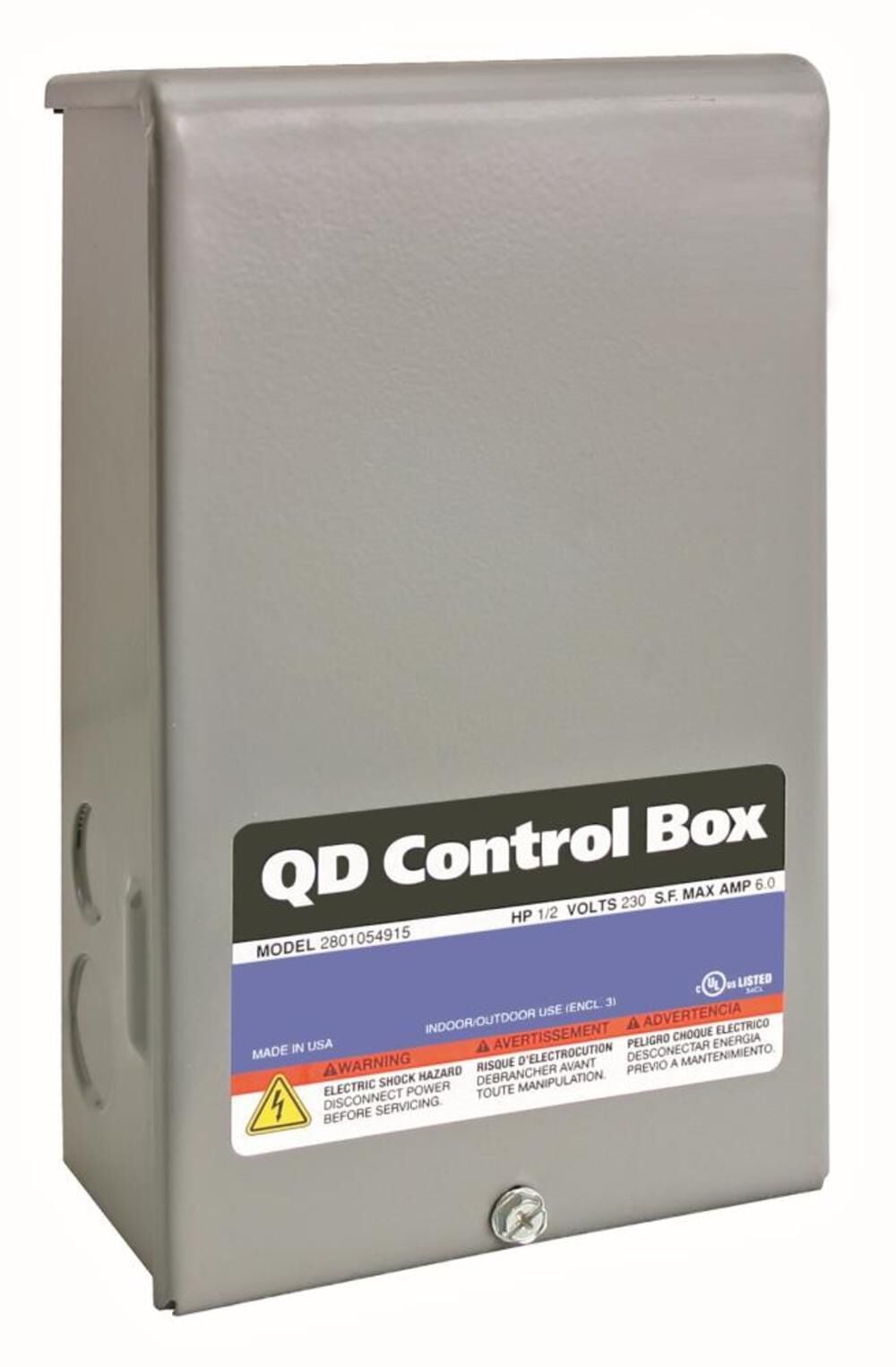 Red Lion 3/4HP 230V Deep Well Pump Control Box – 640190