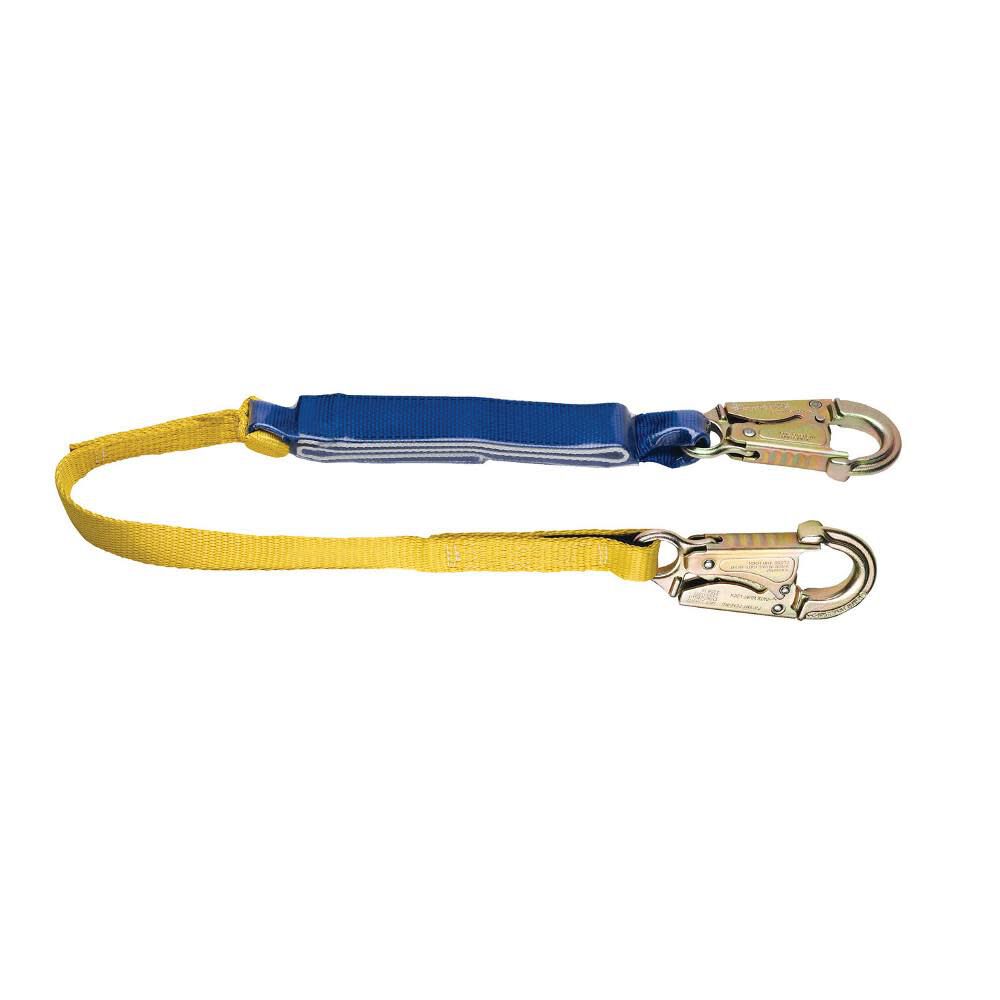 Werner 3ft DeCoil Lanyard (DCELL Shock Pack 1in Web Snap Hook), large image number 1