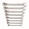 GEARWRENCH 8 Piece 12 Point Reversible Ratcheting Combination Wrench Set SAE, small