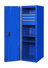 Extreme Tools 19 In. 3-Drawer and 2 Shelf Side Locker - Blue, small image number 1