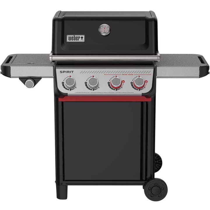 Weber Spirit E-435 26.6 Inch 4 Burner 35000 BTU Black Liquid Propane Gas Grill