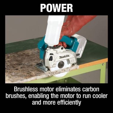 Makita 18V LXT 5in Wet/Dry Masonry Saw Lithium Ion Brushless Cordless AWS Capable (Bare Tool), large image number 11