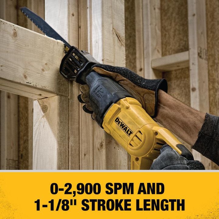 DEWALT 12 A Corded Reciprocating Saw, large image number 4