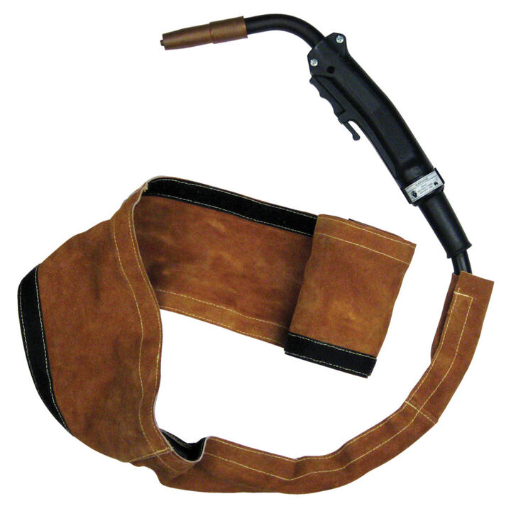 Black Stallion 1.25in x 15' Split Cowhide Cable Cover, large image number 1