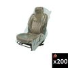 Johndow Premium Clear Plastic Seat Cover Roll 31-1/2 x 52 Inch 200 Pieces, small image number 1