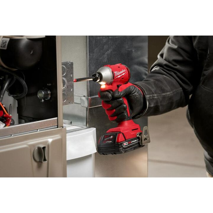 Milwaukee M18 Compact Brushless 1/4 Inch Hex Impact Driver (Bare Tool)-Reconditioned, large image number 8