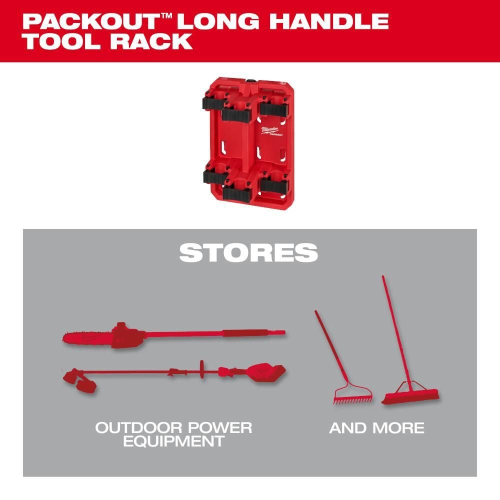 Milwaukee PACKOUT Long Handle Tool Rack, large image number 3