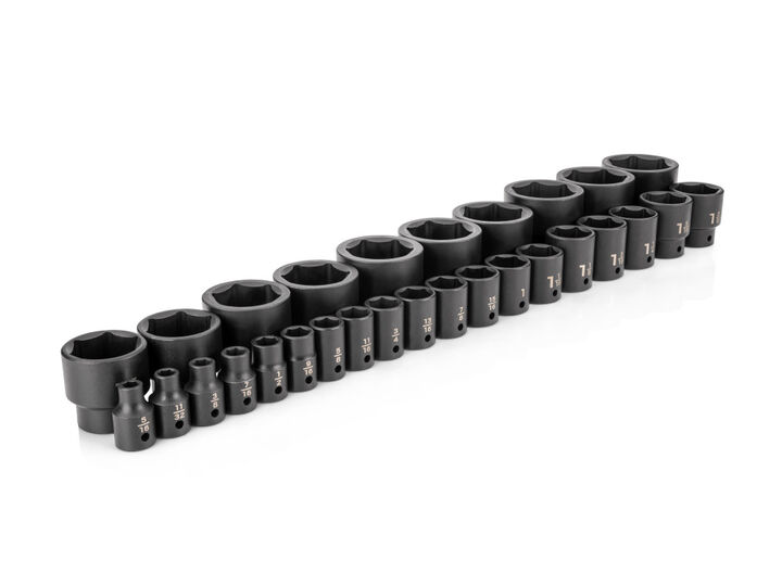 Tekton 1/2 Inch Drive 6 Point Impact Socket Set, 29 Pieces (5/16 - 2 Inch), large image number 0