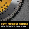 DEWALT XP All-Purpose 12 Inch Segmented Rim Diamond Blade for General Purpose Concrete, small image number 4