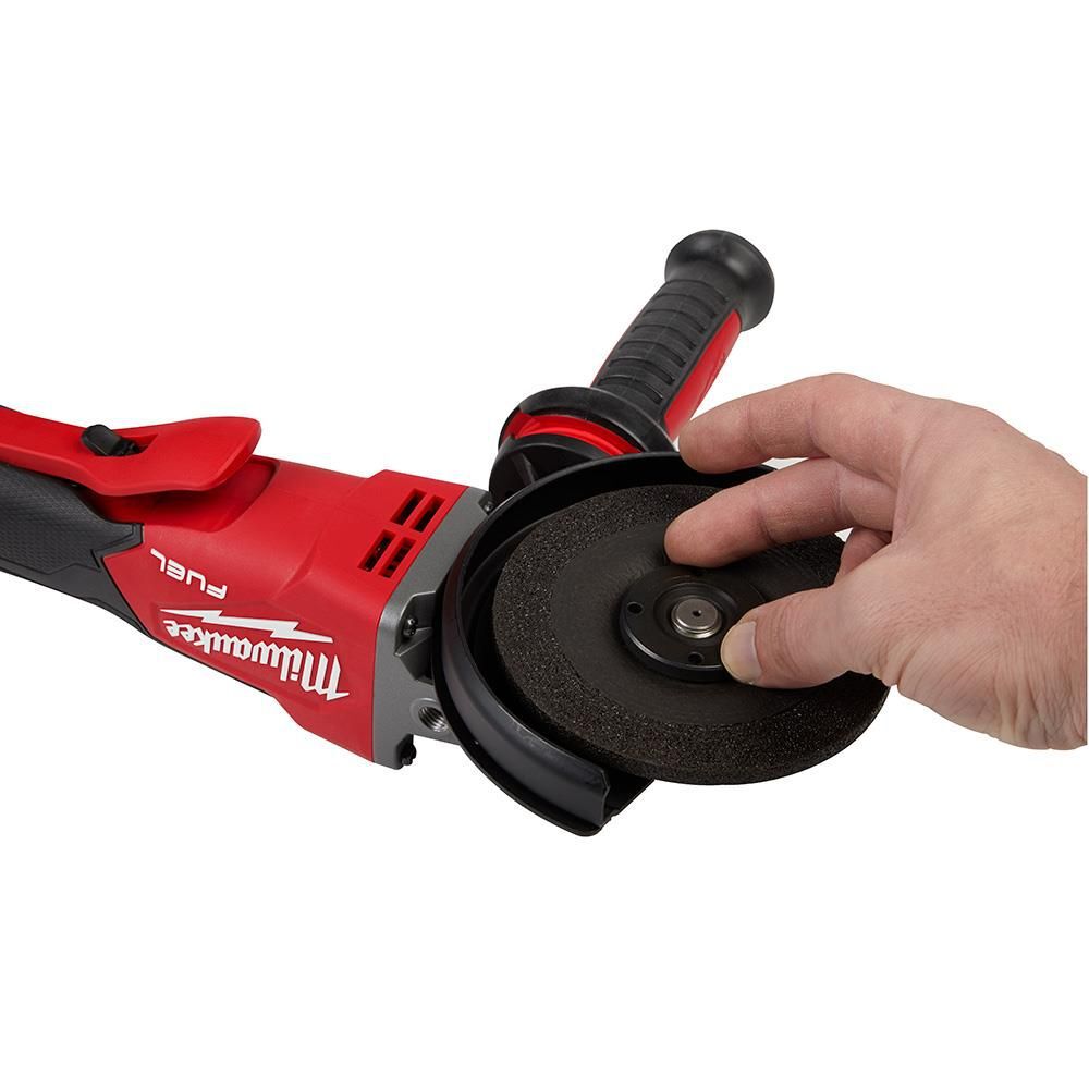 Milwaukee M18 FUEL 5inch Flathead Braking Grinder Paddle Switch No Lock (Bare Tool), large image number 16