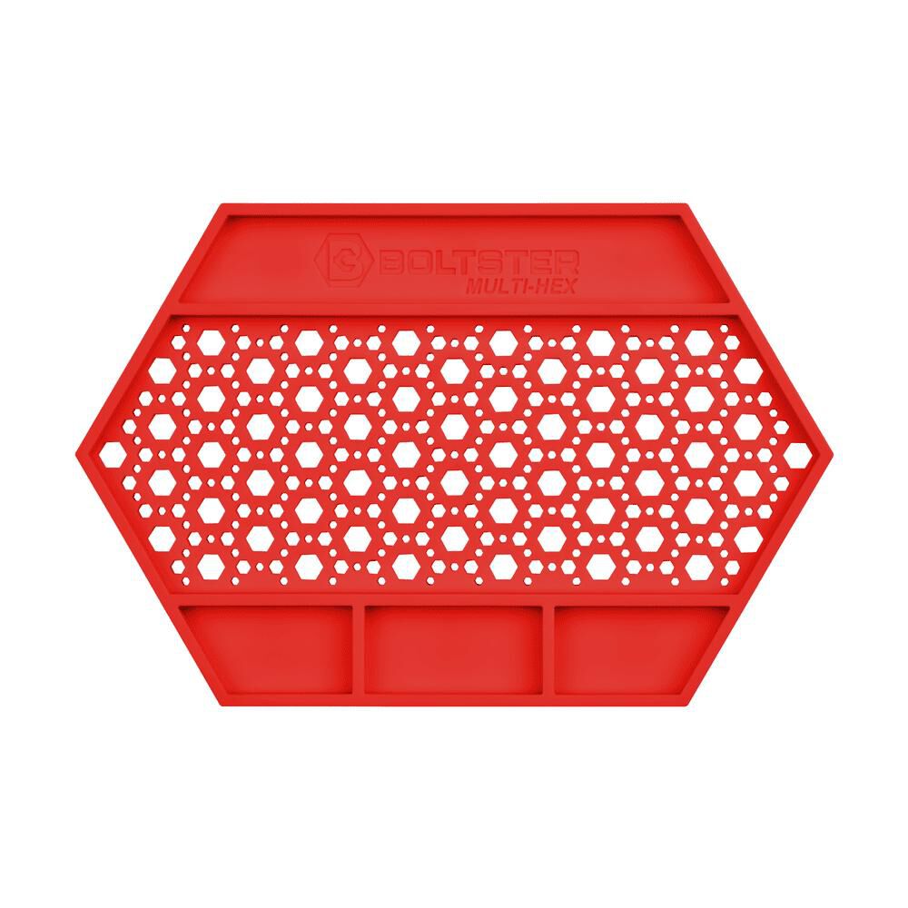 Boltster Multi-Hex Magnetic Fastener Organizer Tray Red, large image number 2
