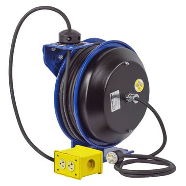 Coxreels EZ-PC Series Spring Rewind Power Cord Reel 50', large image number 1